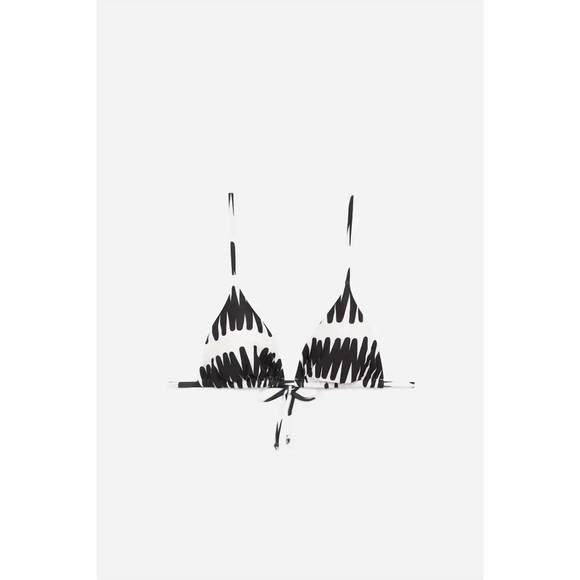 NEW COMPANIA FANTASTICA vibes bikini top in summer beach stripes - Picture 5 of 5